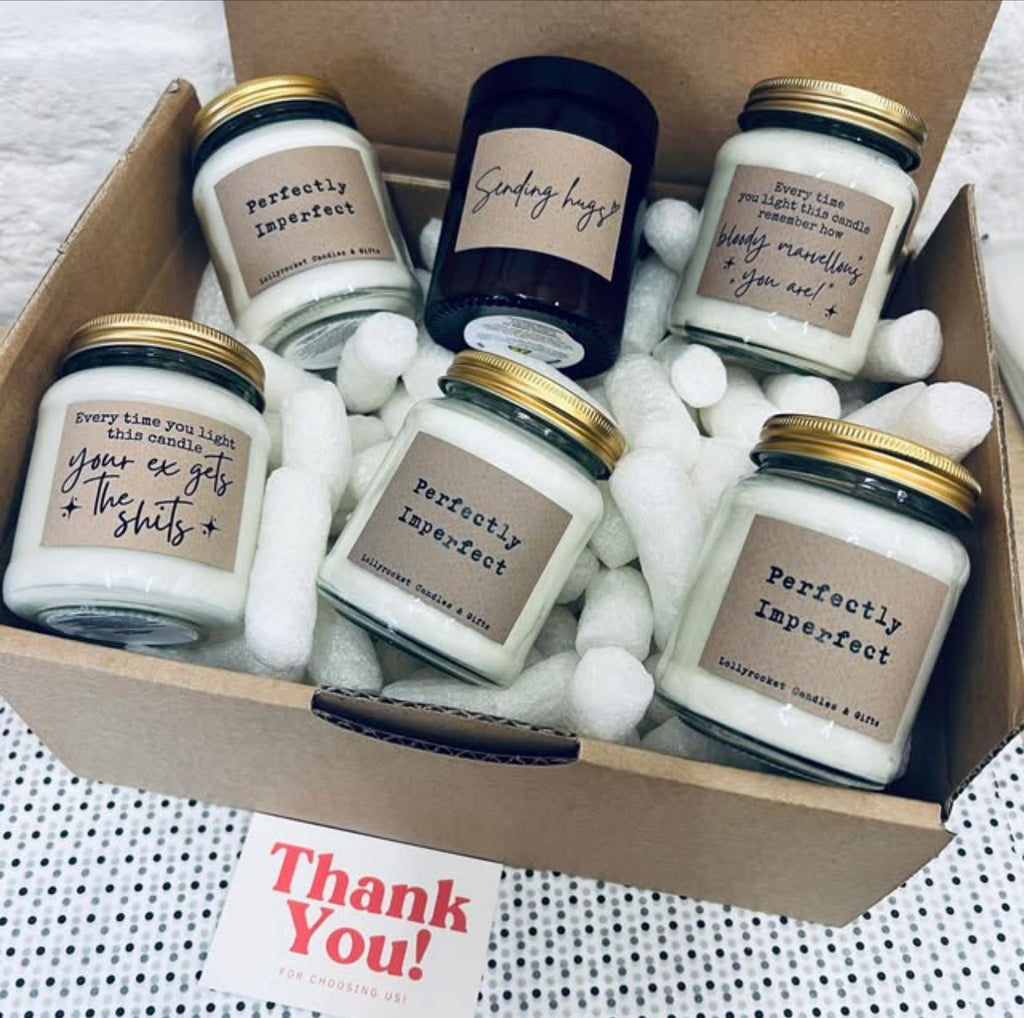 PERFECTLY IMPERFECT / OLD STOCK SURPRISE BOX - SIX CANDLES!