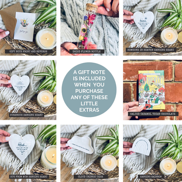 A selection of cute add on gifts.