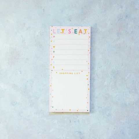 Lets Eat notepad
