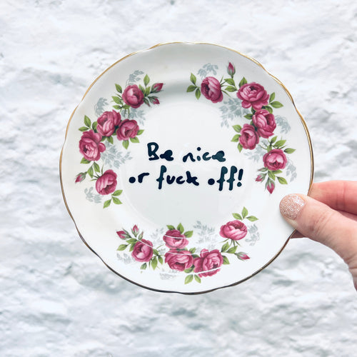 Decorated, Upcycled Vintage Crockery