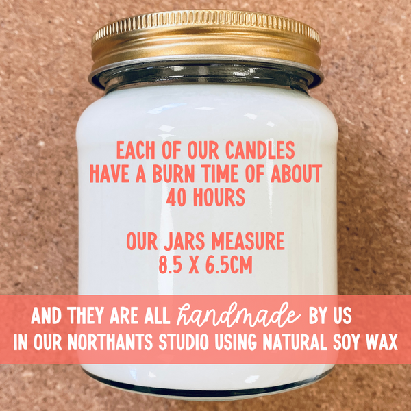 Scented Soy Wax Candle - No words, Just love