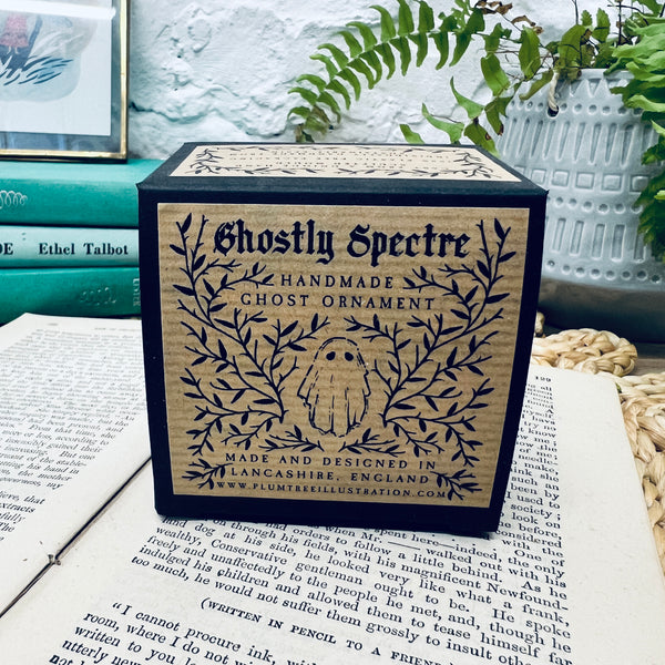 Ghostly Spectre Ornament - Ghost ornament in gift box