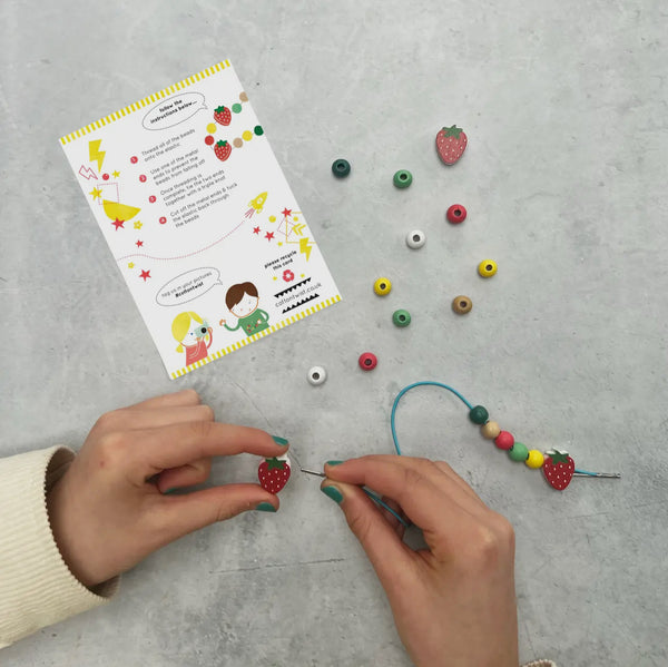 Cotton twist make your own Strawberry Bracelet