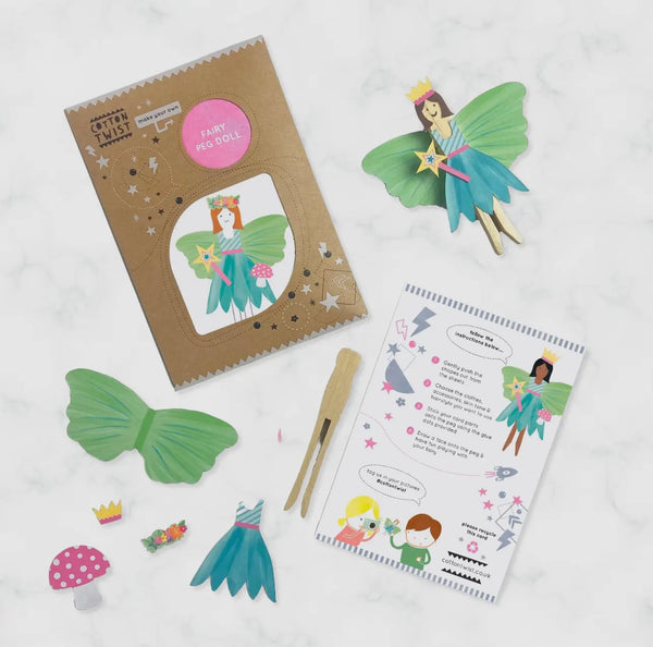 Cotton twist make your own fairy peg doll