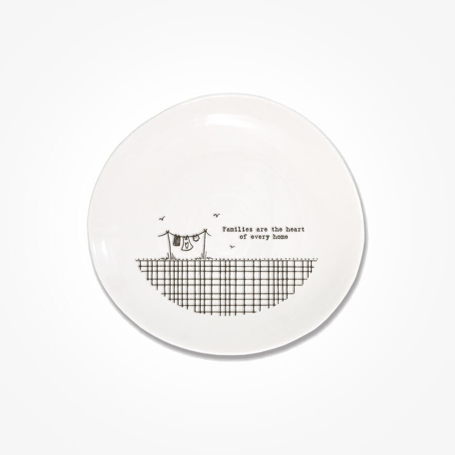 East of India Cross Hatch plate 14.5cm