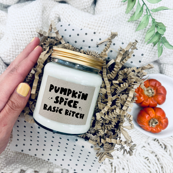 Pumpkin Spice Basic Bitch in two Autumnal fragrance options