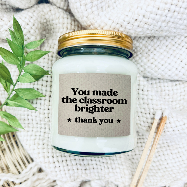 Teacher Thank You Candle End Of Term Gift