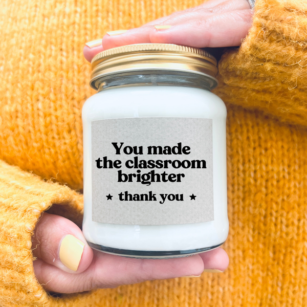 Teacher Thank You Candle End Of Term Gift