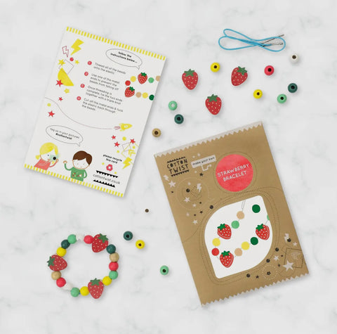 Cotton twist make your own Strawberry Bracelet