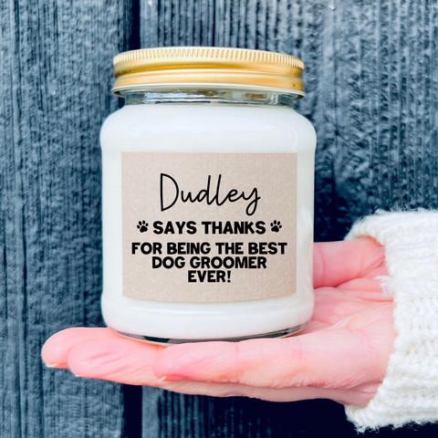 Dog Groomer Personalised Thank You Gift