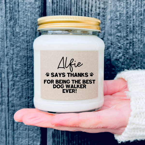 Dog Walker Personalised Thank You Gift