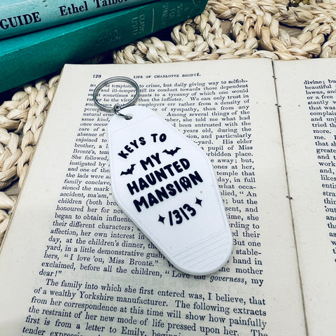 Haunted Mansion motel style keyring