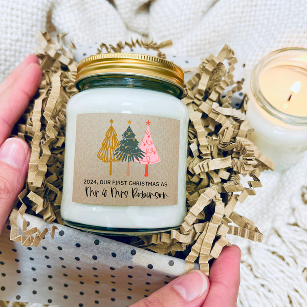 Christmas Scented Soy Wax Candle - First Christmas