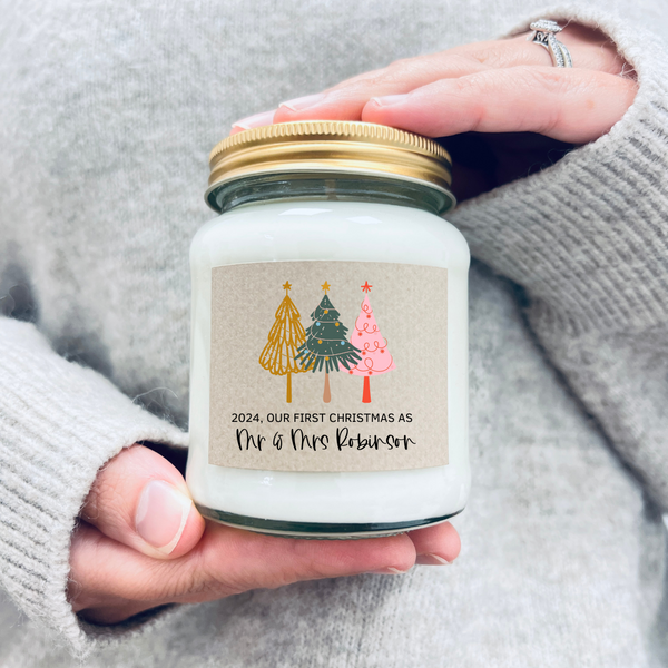 Christmas Scented Soy Wax Candle - First Christmas