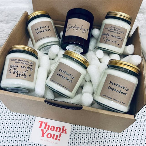 PERFECTLY IMPERFECT / OLD STOCK SURPRISE BOX - SIX CANDLES!