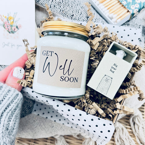 Get Well soon Candle & keepsake gift set