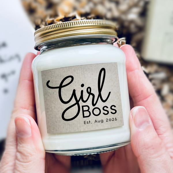 Girl Boss | Personalised Candle | Female Entrepreneur Gift