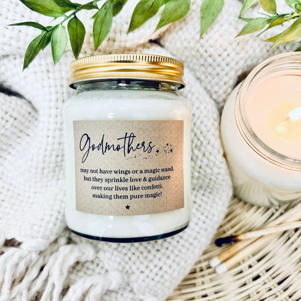 Scented Candle Gift For A Special Godmother
