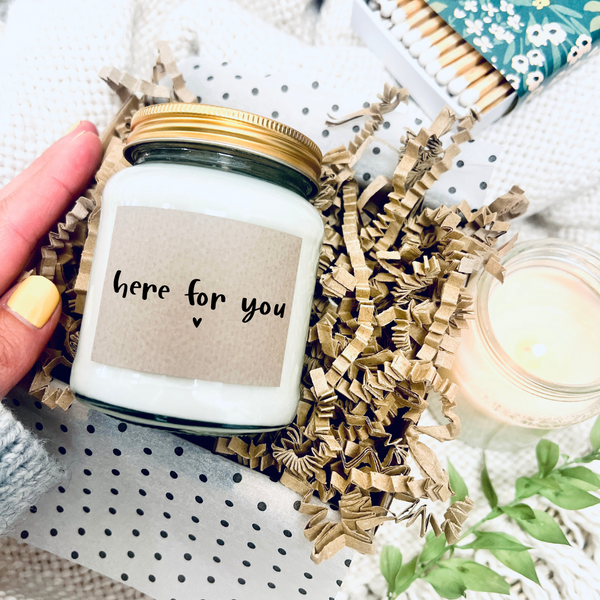 Scented Soy Wax Candle - Here For You