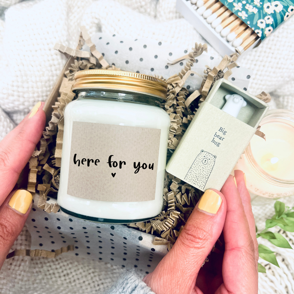 Candle & Keepsake Gift Set - Here for you