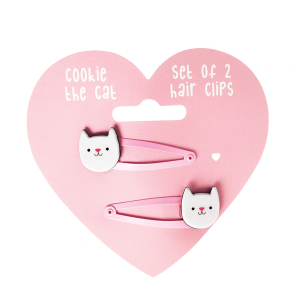 Cookie the cat hair clips