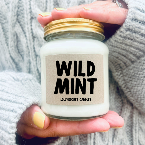 Wild Mint soy scented candle