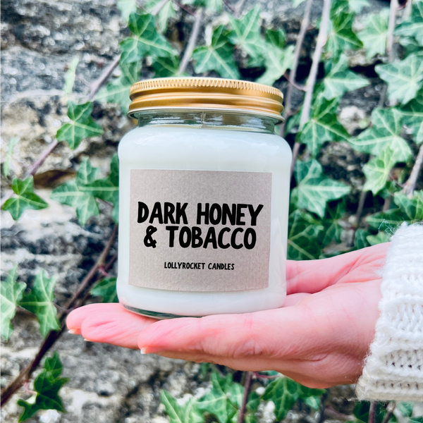Dark Honey & Tobacco soy scented candle
