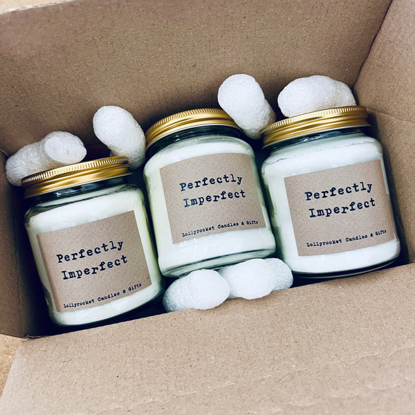 PERFECTLY IMPERFECT / OLD STOCK SURPRISE BOX - THREE CANDLES!