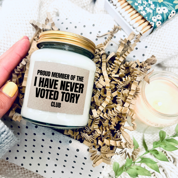 Scented Soy Wax Candle - Never Voted Tory Club