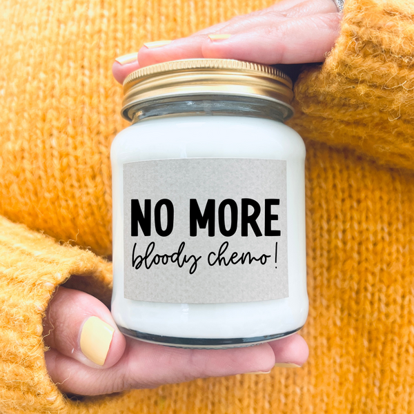 No more bloody Chemo! Candle Gift