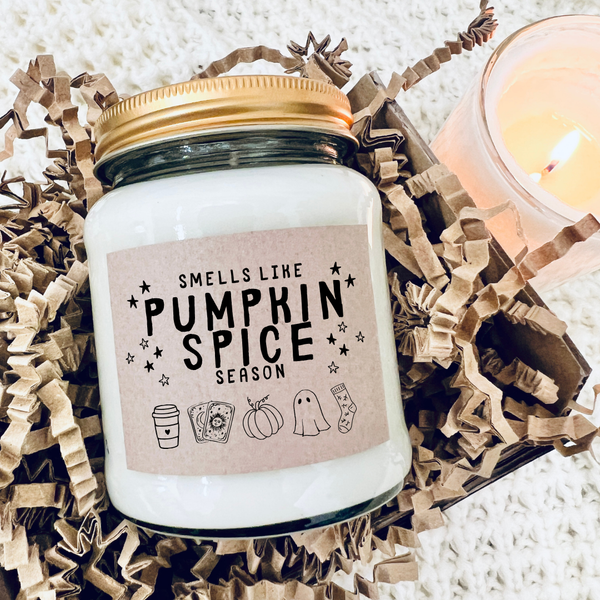 Pumpkin Spice Season Candle, Autumn Gift, Cosy Fall Home Decor