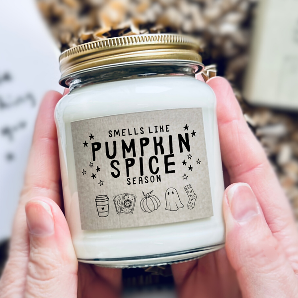 Pumpkin Spice Season Candle, Autumn Gift, Cosy Fall Home Decor