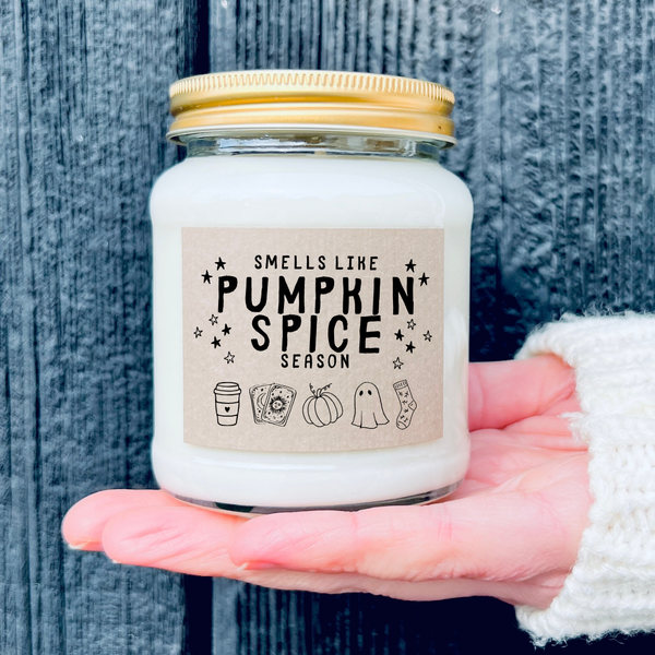 Pumpkin Spice Season Candle, Autumn Gift, Cosy Fall Home Decor