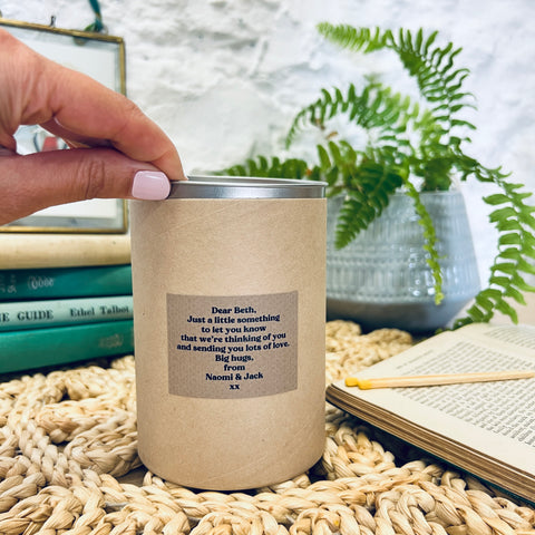 Gift Tube with Gift Message