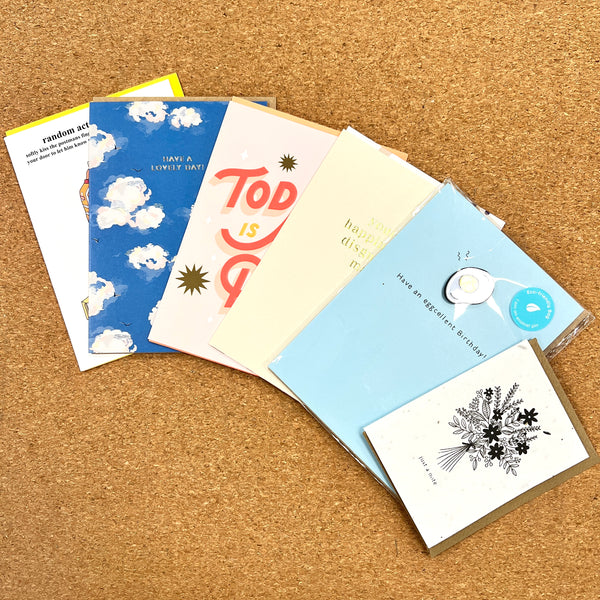 SIX GREETING CARD BUNDLE