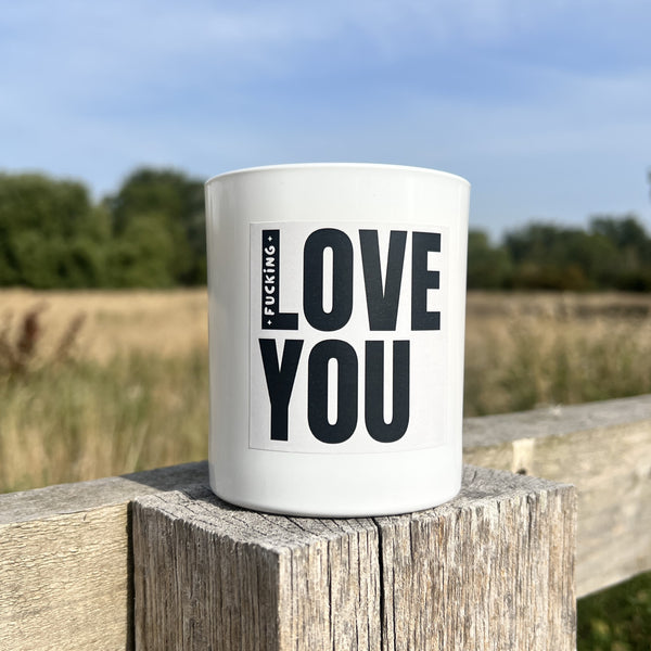 Fucking Love You Candle, Keepsake and Gift Note