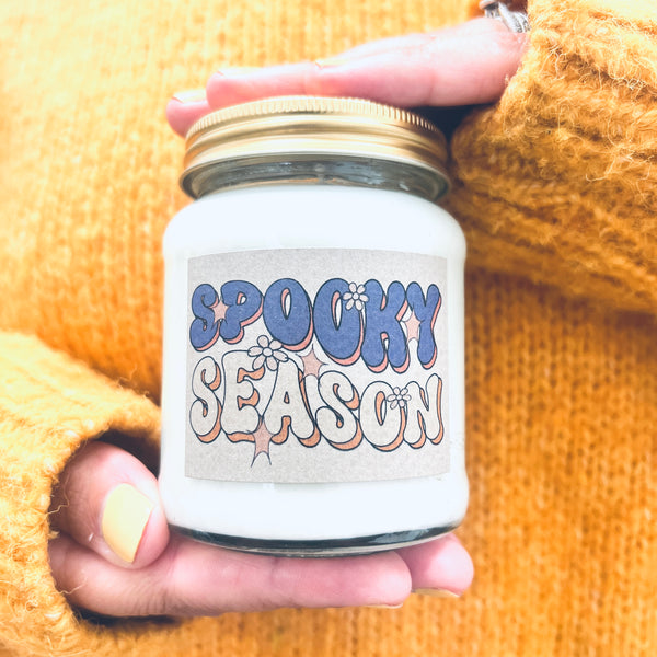 Spooky Season candle in two Autumnal fragrance options