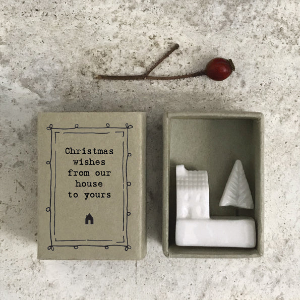 Christmas Wishes from our house to yours keepsake trinket in sweet little box