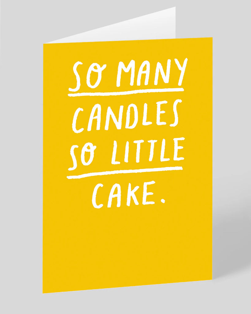 Birthday card 'So many candles'