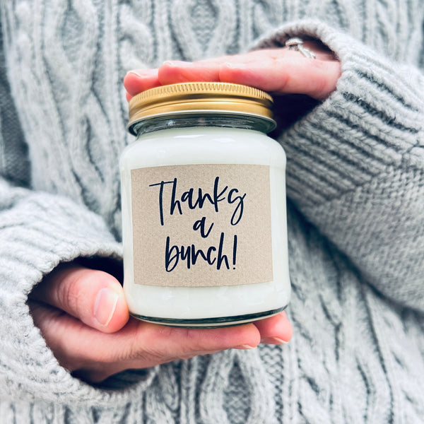 Thanks a bunch Candle & Dried Flower Gift Set