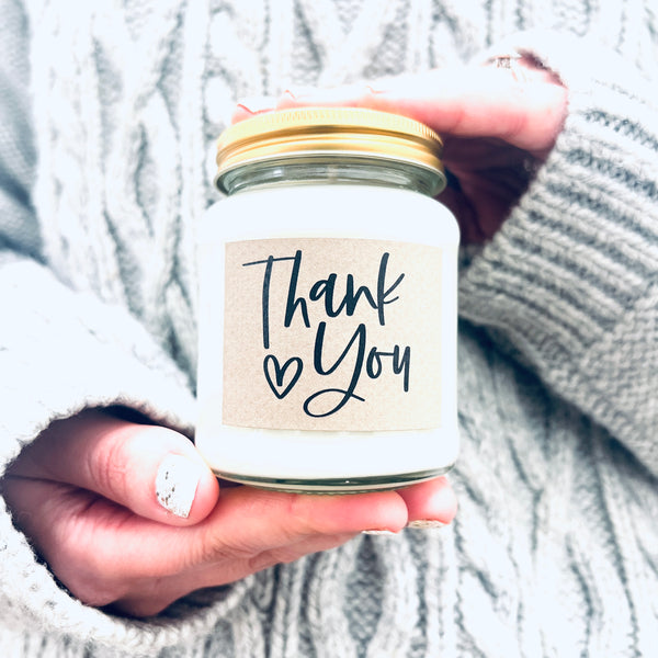 Thank You Scented Natural Soy Candle