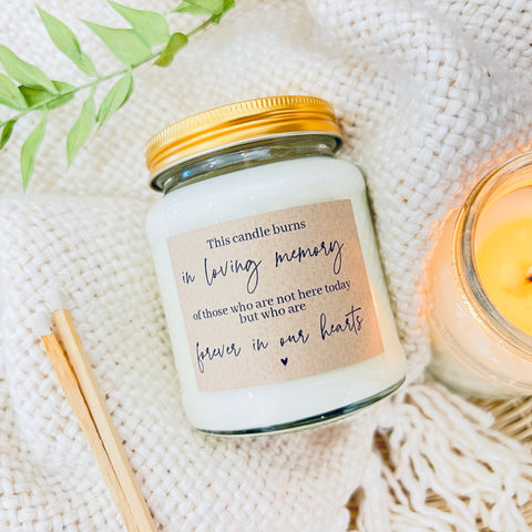 In loving memory scented candle NON PERSONALISED