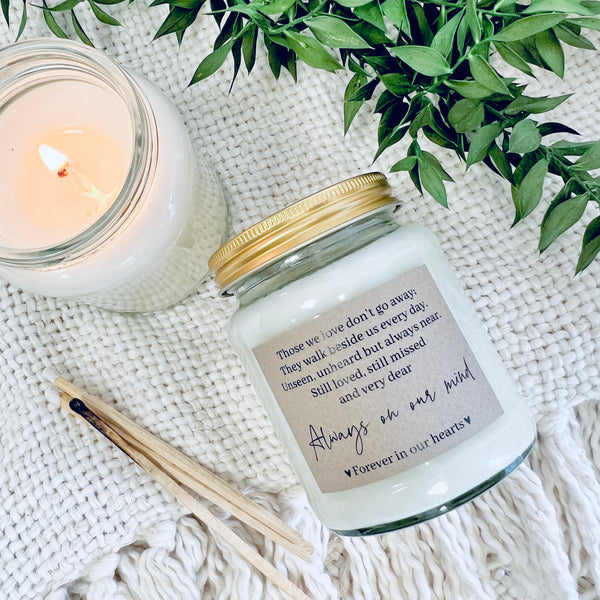 Those we love scented soy candle NON PERSONALISED VERSION