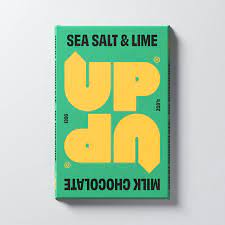 UPUP Sea salt and lime milk chocolate bar