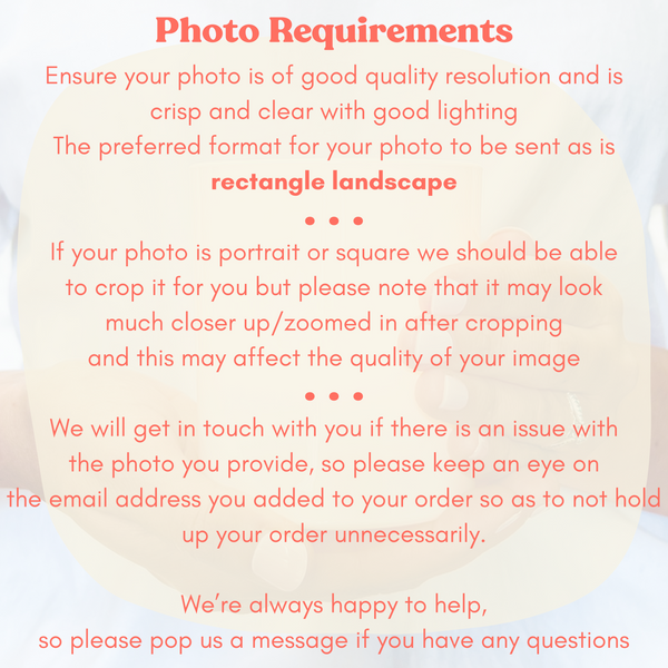 Personalised photo candle - Forever & Always