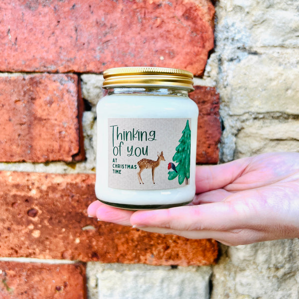 Christmas Scented Soy Wax Candle - Thinking of you