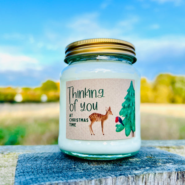 Christmas Scented Soy Wax Candle - Thinking of you