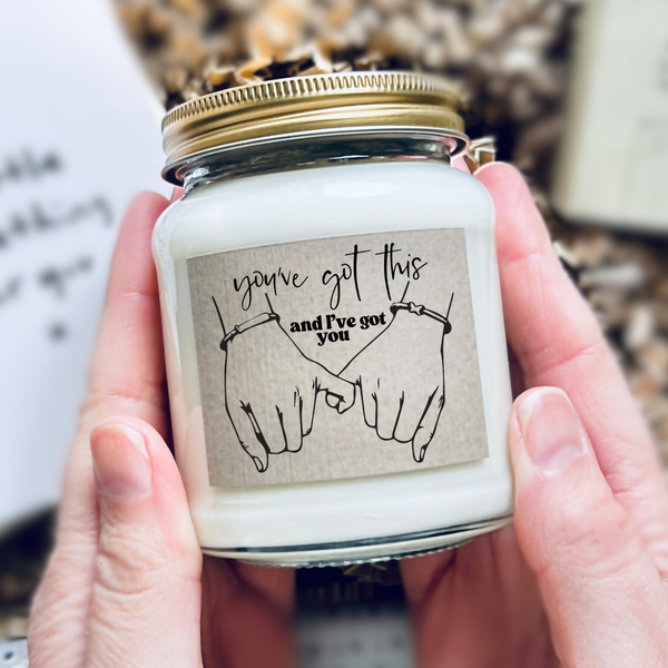 You've got this, candle, keepsake and gift note set
